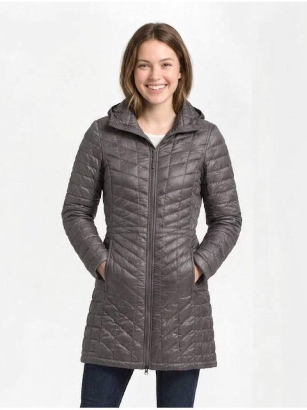The North Face Grey ThermoBall Eco Parka, Women's Size X-Small
